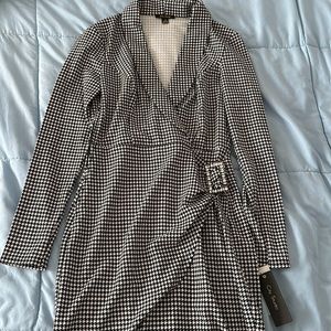 City Studio Checkered Dress